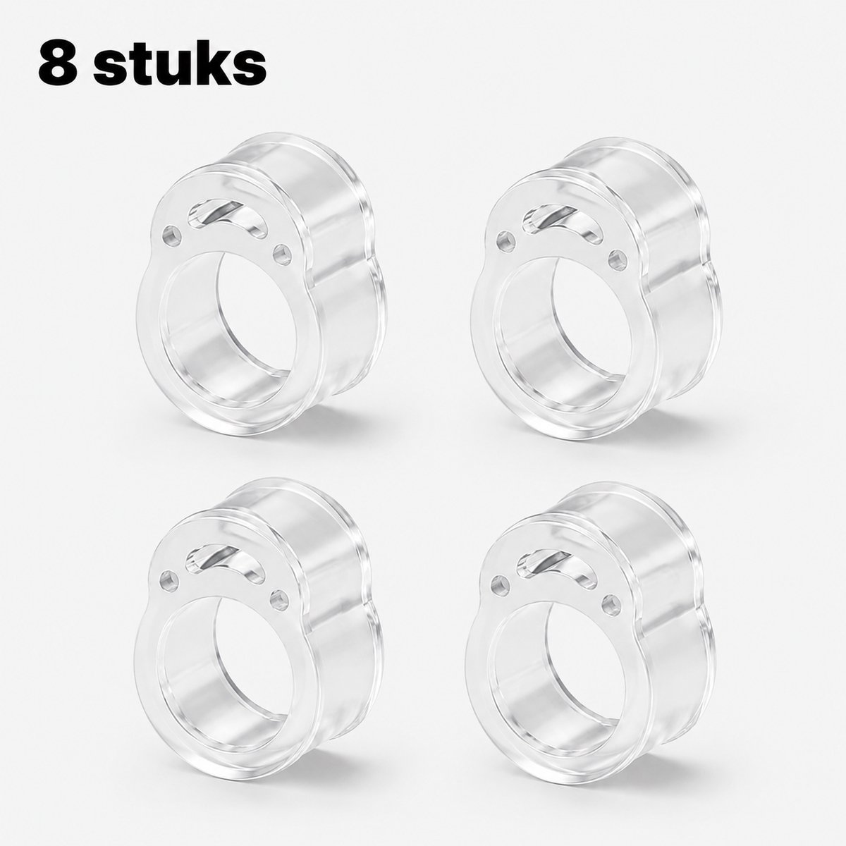 Deurklink Beschermer - Deurstopper 8 Stuks - Stootdoppen - Deurklink Bescherming - Deurbuffer voor binnen en buiten - Bescherming van Muren & Deuren -Transparant