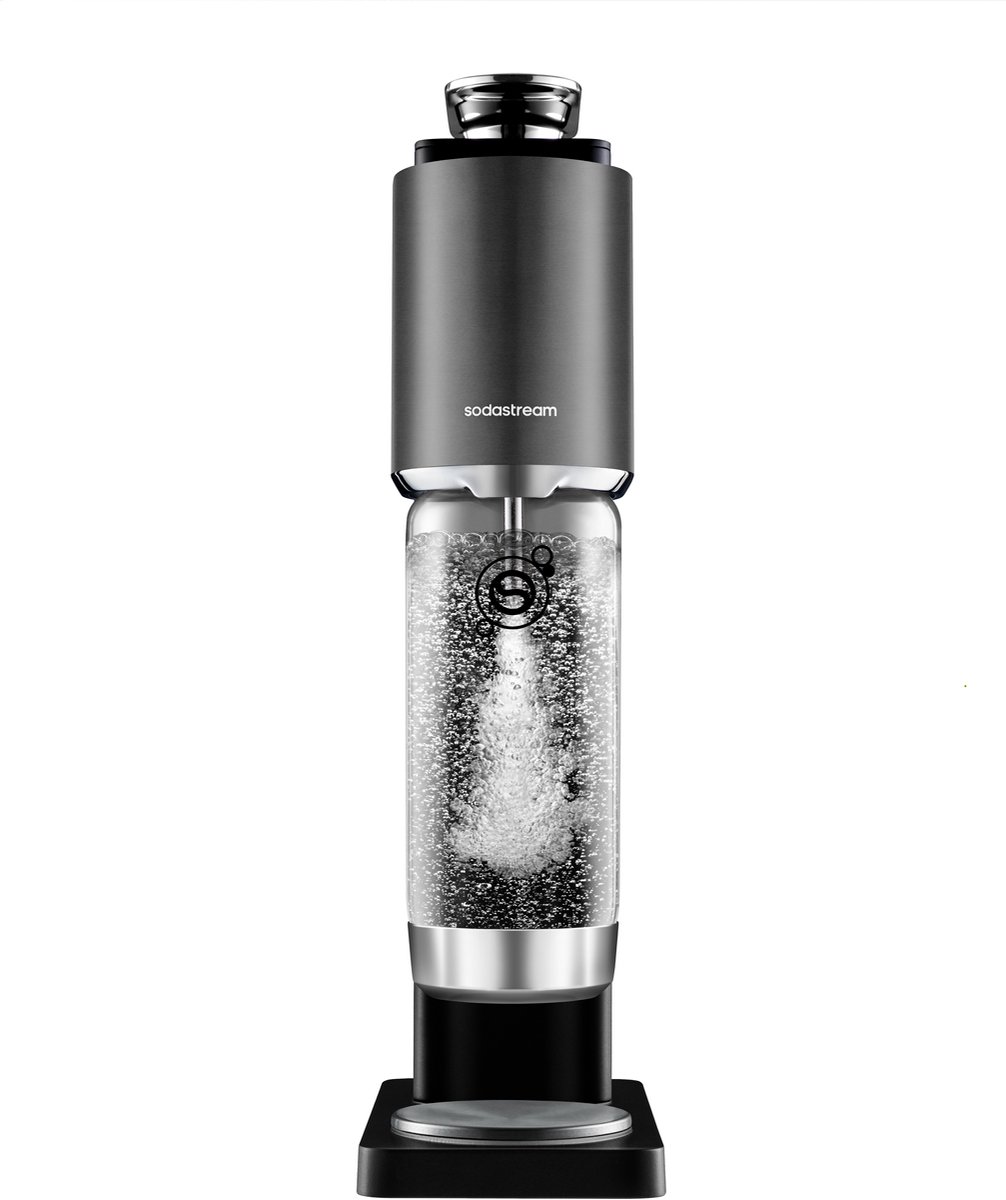 Sodastream Fresh™ plus zwart bruiswatertoestel, inclusief 1L bruiswaterfles en quick connect CO₂ cilinder