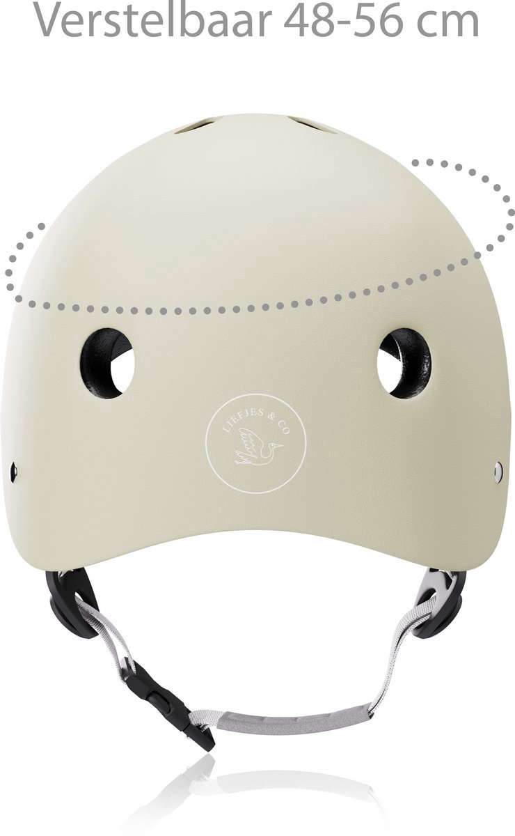 Liefjes & Co Loopfiets / Driewieler Vanaf 1 Jaar Met Helm Vanille Beige — afbeelding 12
