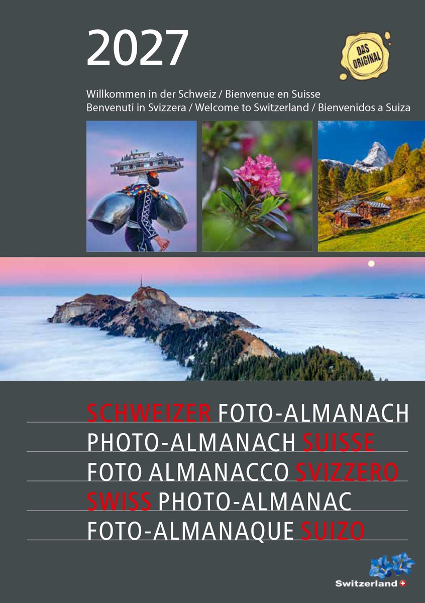Schweizer Foto Almanach 2027 - A5-formaat - Calendaria - Almanak - Kalenders - Zwitserland