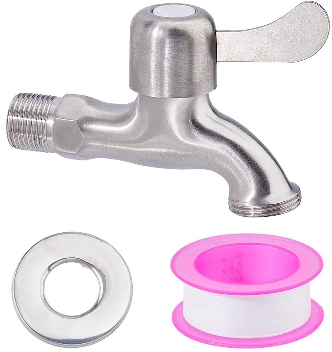 Solidchoice - 3/4" Slang Bib Set - Outdoor Kraan met Pakking en Tape