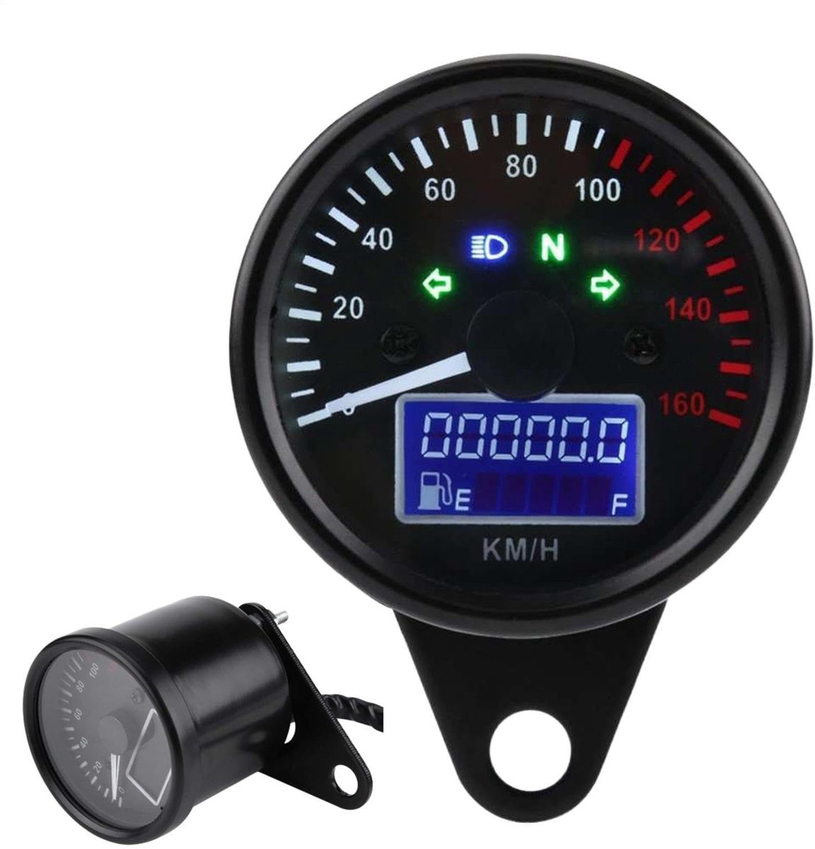 Solidchoice - Motorfiets Snelheidsmeter - LED Kilometerteller