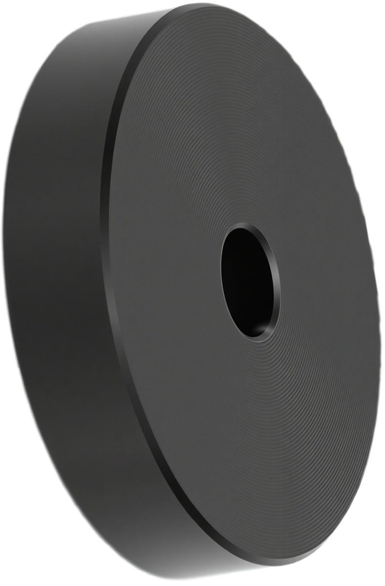 Solidchoice - 45-toeren Platenadapter van Aluminium voor Draaitafels, Zwart