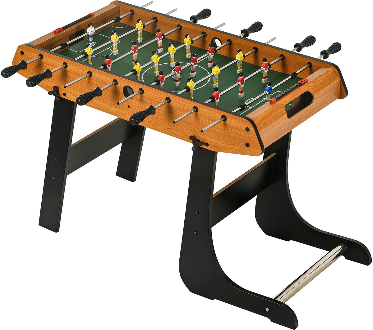 HOMCOM Mini voetbaltafel - Hout - 98x42x62cm - Bruin