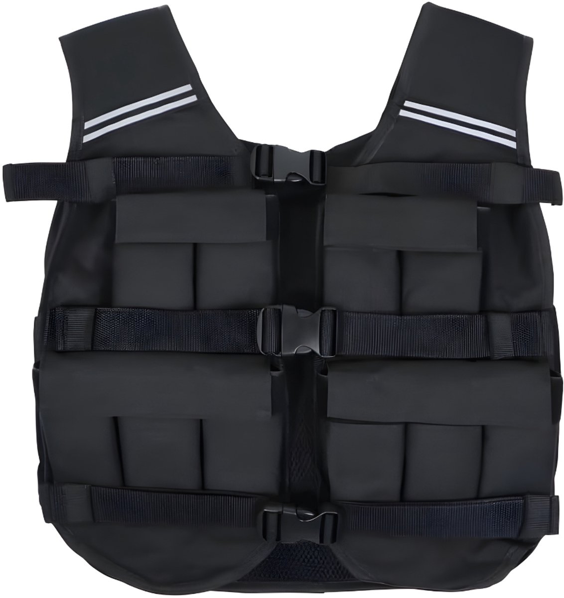 Ploutos® Gewichtsvest - Comfortabele Pasvorm voor Krachttraining, Hardlopen & Fitness - Verstelbaar - Zwart - 42cm x 31cm x 11cm