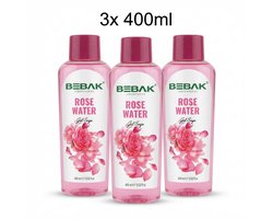 Bebak Rozenwater 3x400ml – Alcohol- & Parabenvrij - Gul Suyu