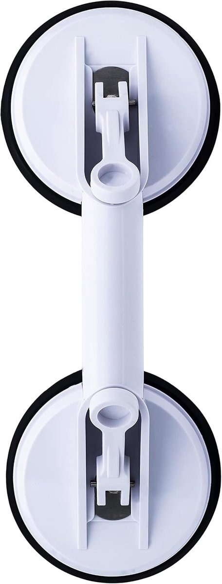 Grote Zuignap - Wit - 32 cm - Rubberen Zuignap met Ergonomische Handgreep - Voor Senioren