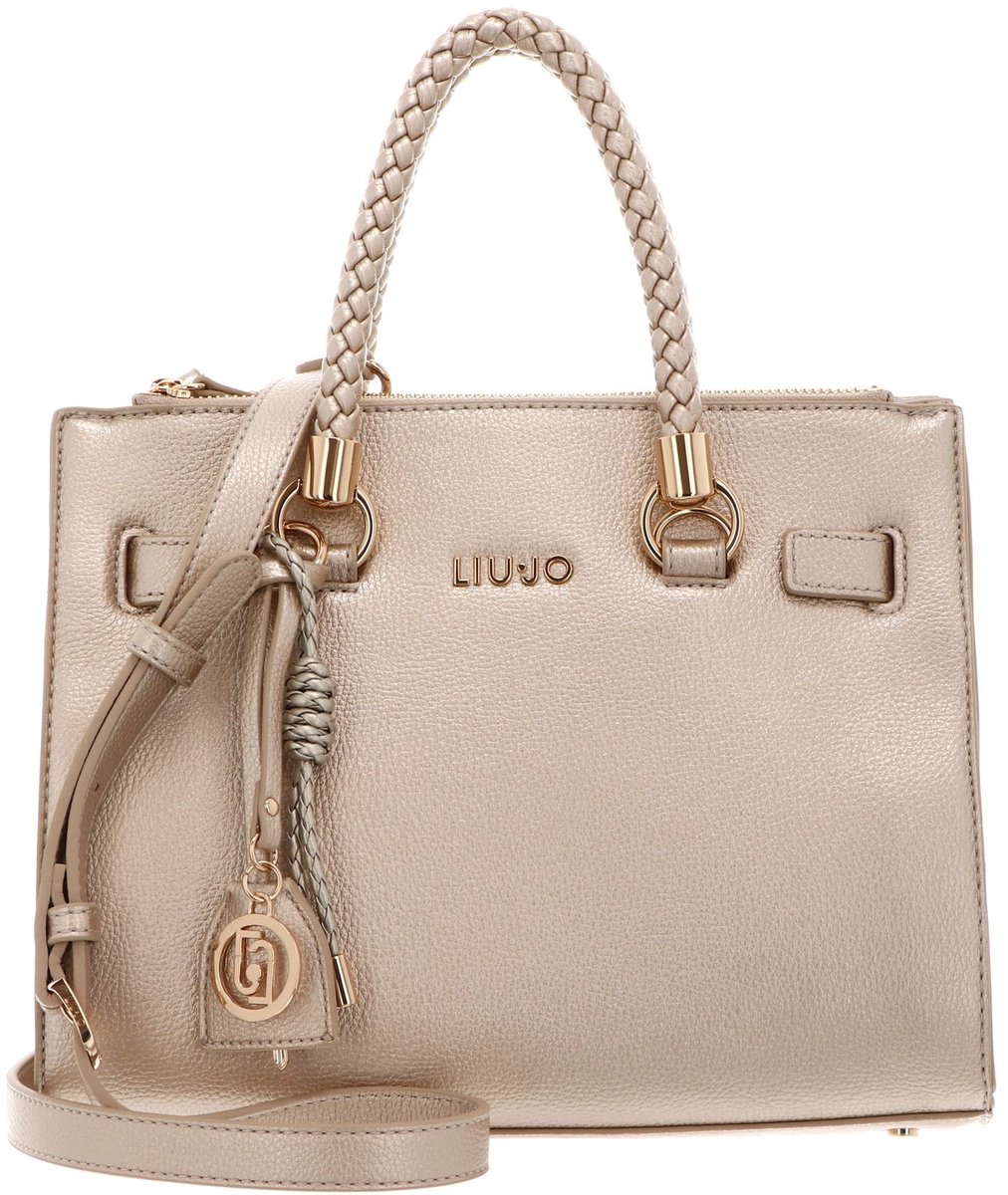 LIU JO handtas schoudertas Manh Satchel Light Gold goudkleurig