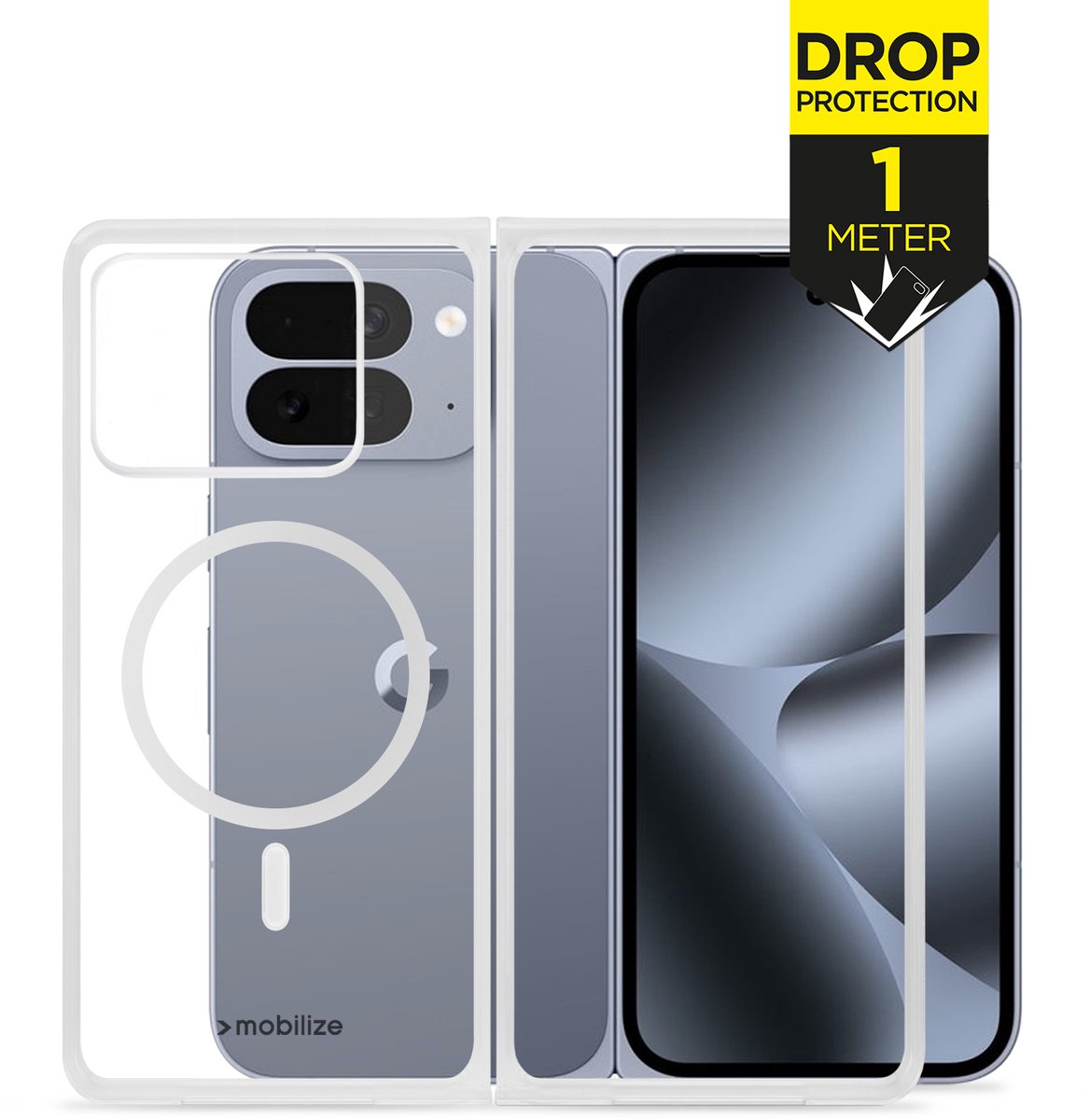Mobilize Magsafe Compatible Naked Protection Case for - Geschikt voor Google Pixel 11 Pro Fold - Clear