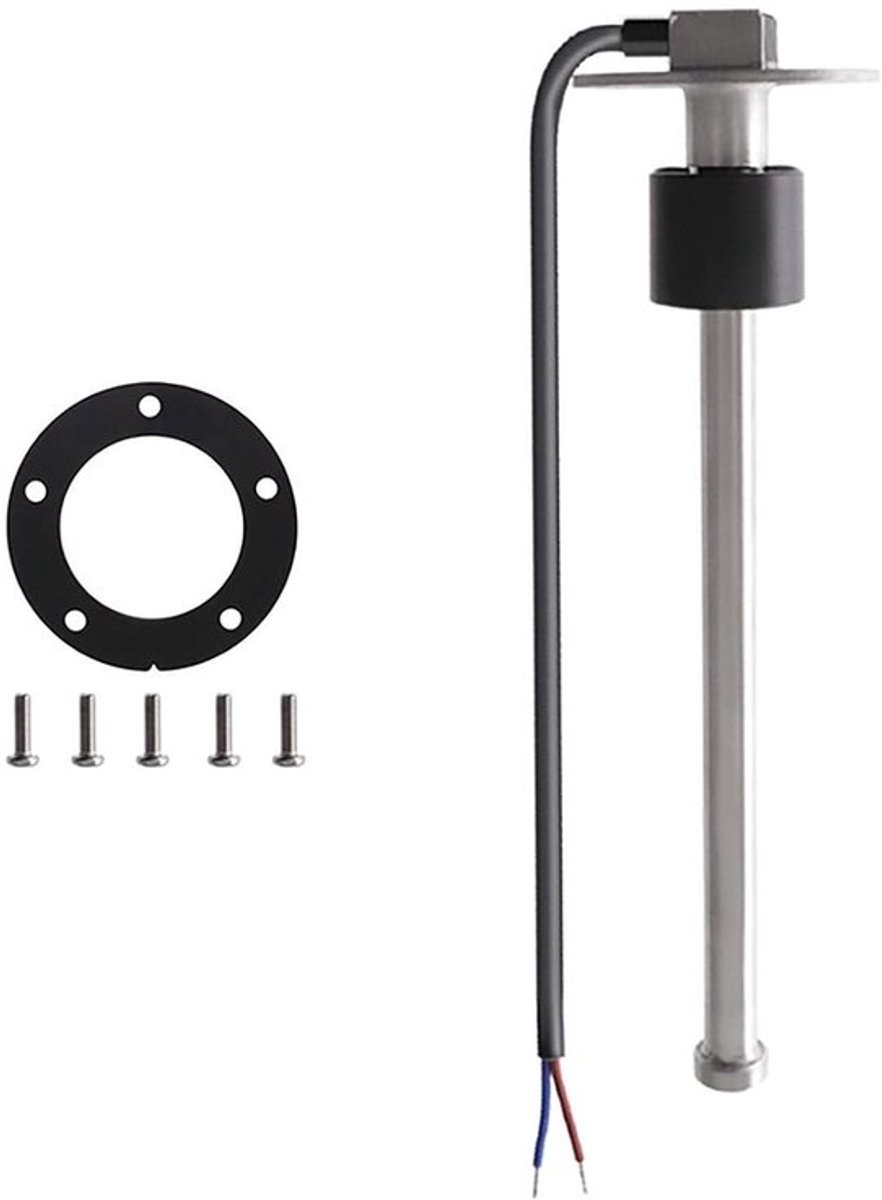 RVS brandstofgaszender voor mariene toepassingen - waterniveau-sensor met 5 openingen voor brandstof- en watermeters tot 190 ohm