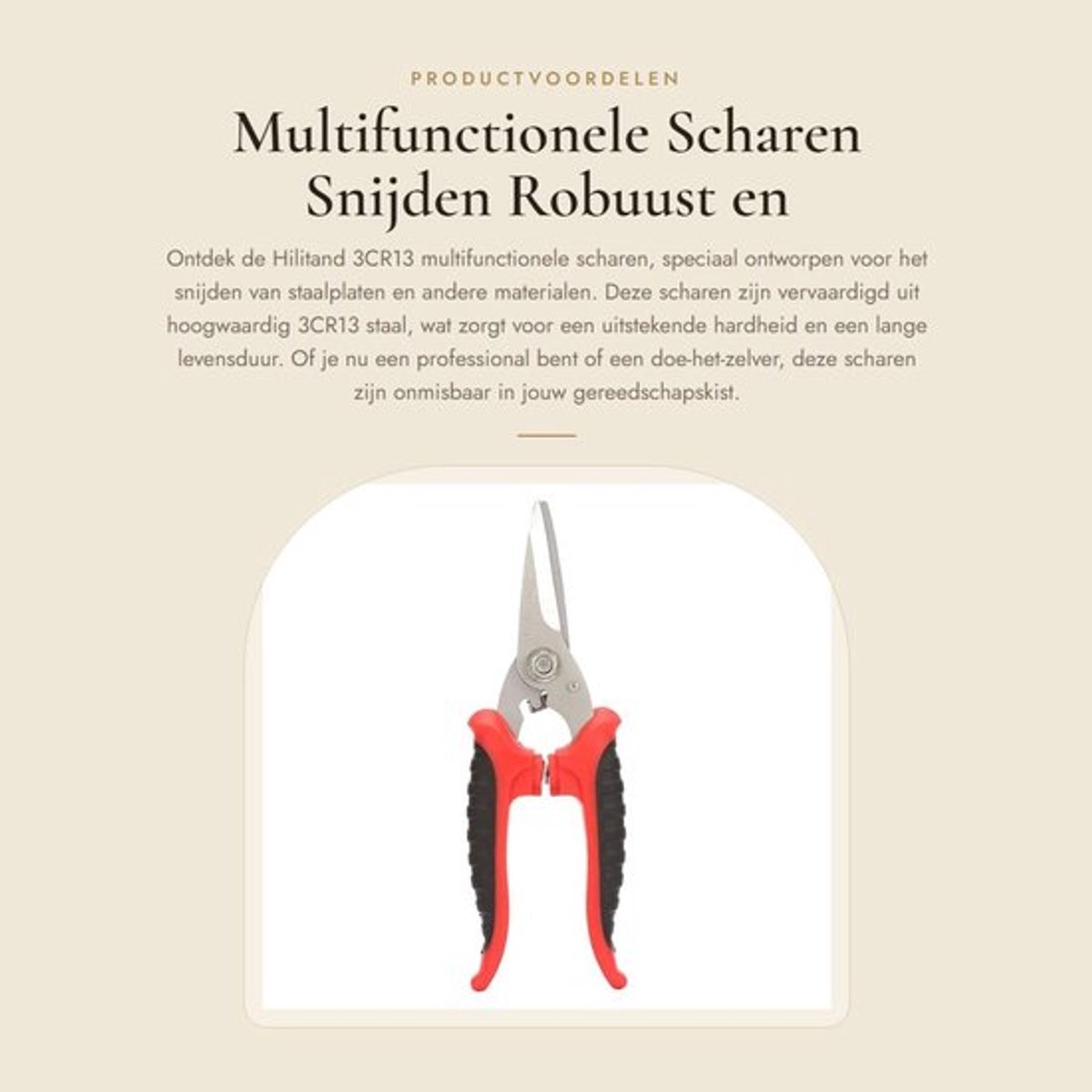 Multifunctionele Scharen - Snijden - Robuust en veelzijdig - Staalplaten - Precisie snijgereedschap - Geschikt voor professioneel gebruik...