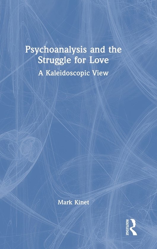 Boek "Psychoanalysis and the Struggle for Love" met een abstracte blauwe achtergrond.