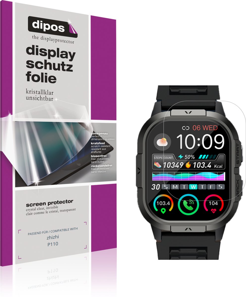 dipos – 6x Beschermfolie geschikt voor zhizhi P110 | Krasbestendige & heldere Screenprotector Ultra-Thin