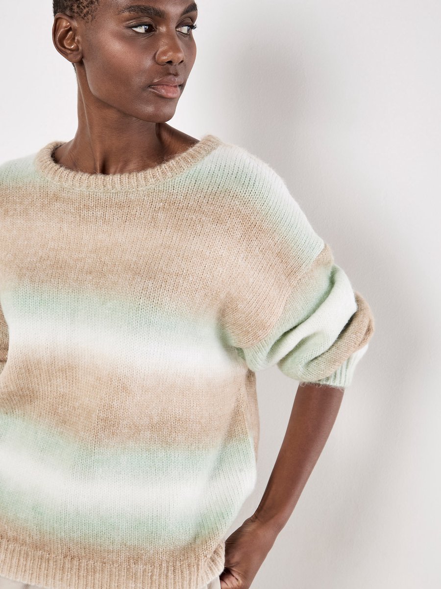 Space Dye Stripe Jumper
