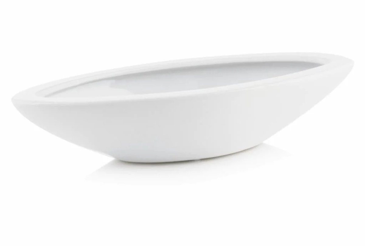 Wit Keramiek Plantenbak Bootvormig 20x8 cm Merkloos