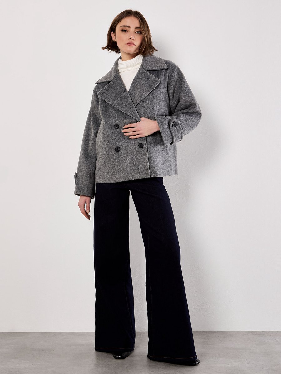 Tailored Short Peacoat Jacket