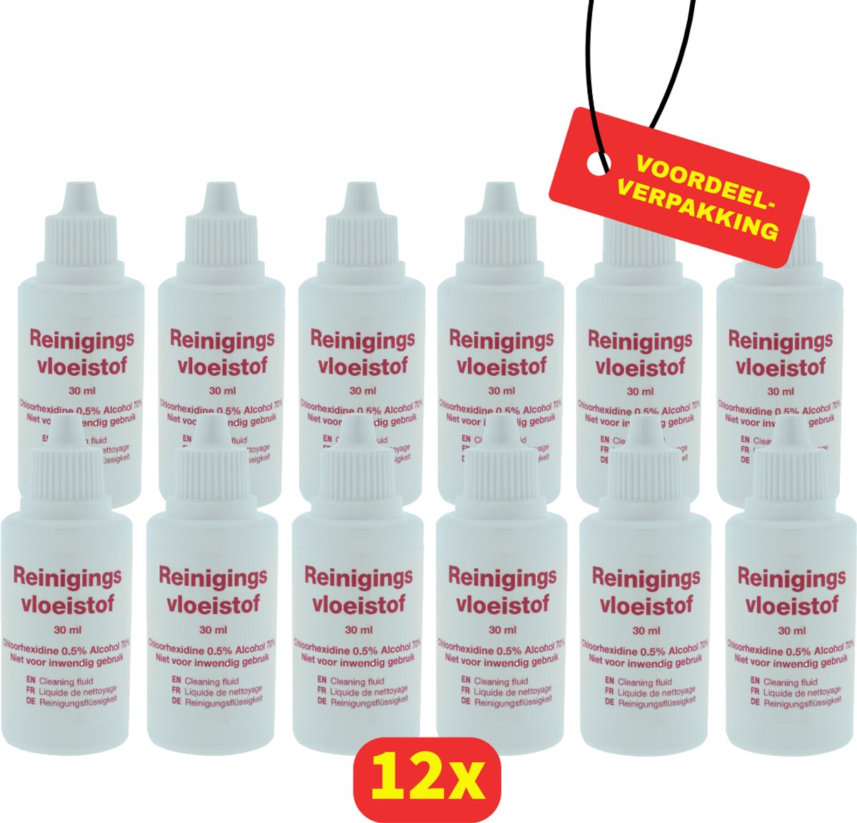 HeltiQ Reinigingsvloeistof -12x 30 ml - Voordeelverpakking!