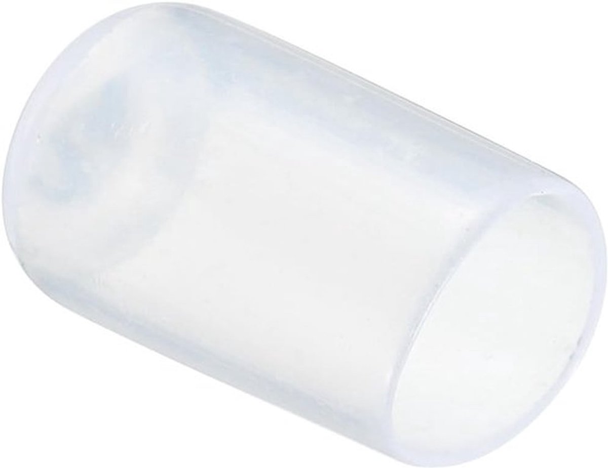 20 Stuks Rubber Eindkap 12mm ID - Duidelijke Flexibele Ronde Vinyl Schroefdoppen en Draadbeschermers voor Bouten, Schroeven, Buizen, Kabels en Draden - Zachte Rubber Beschermhoezen voor Meerdere Toepassingen