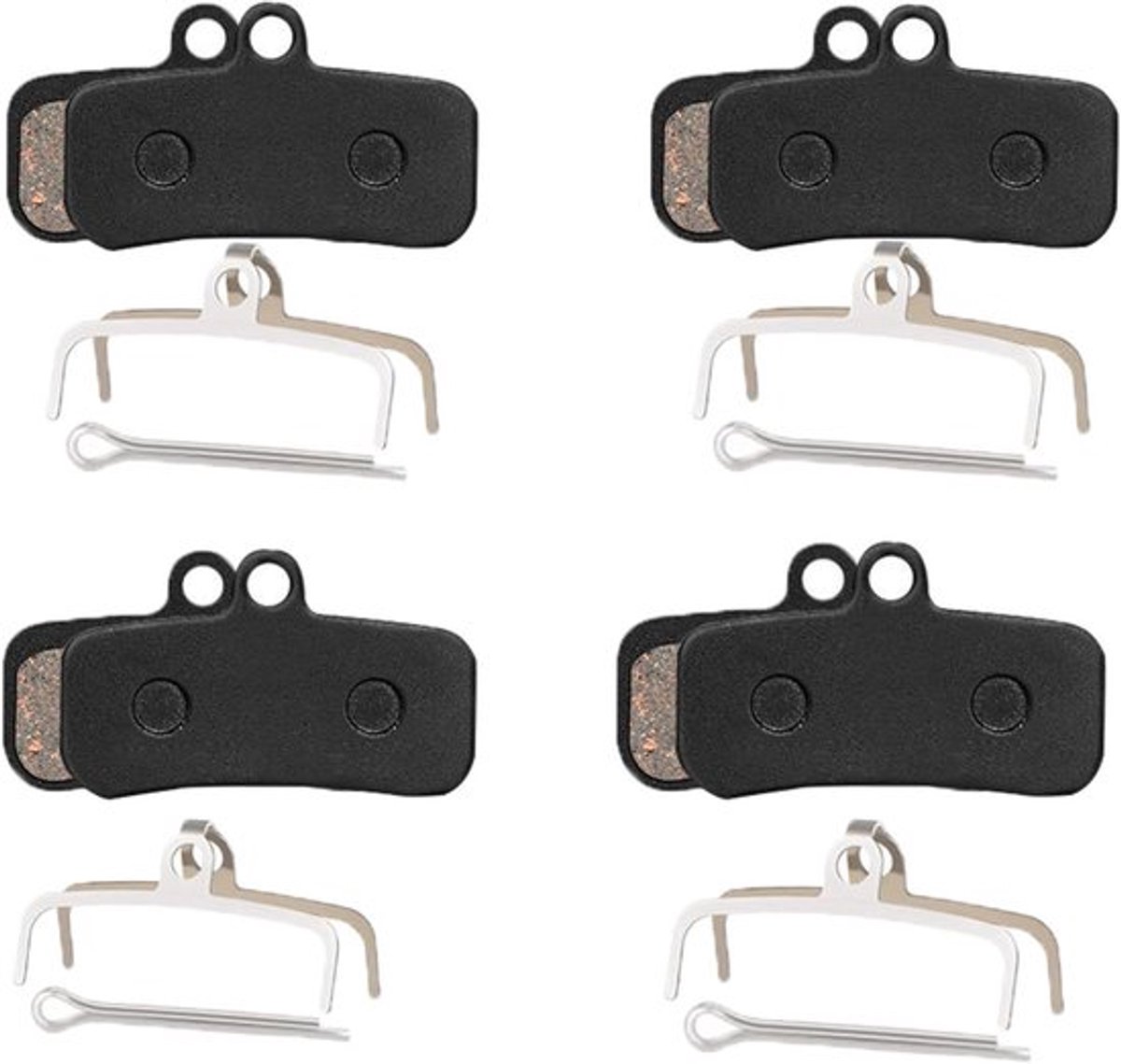 Set van 4 Remblokken voor Mountainbikes en E-Bikes, Geschikt voor M8120, M820, M810 en MT520, Hoogwaardige Remvoering en Duurzaamheid
