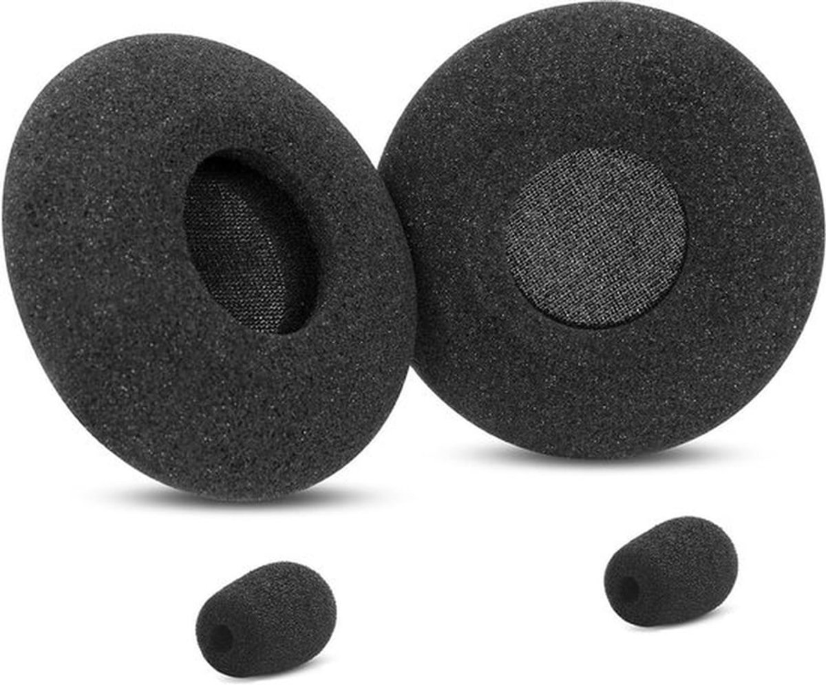 Vervangende oorkussens voor Jabra Biz 2300 headset - Zachte schuim covers voor comfort en geluidsisolatie, zwart
