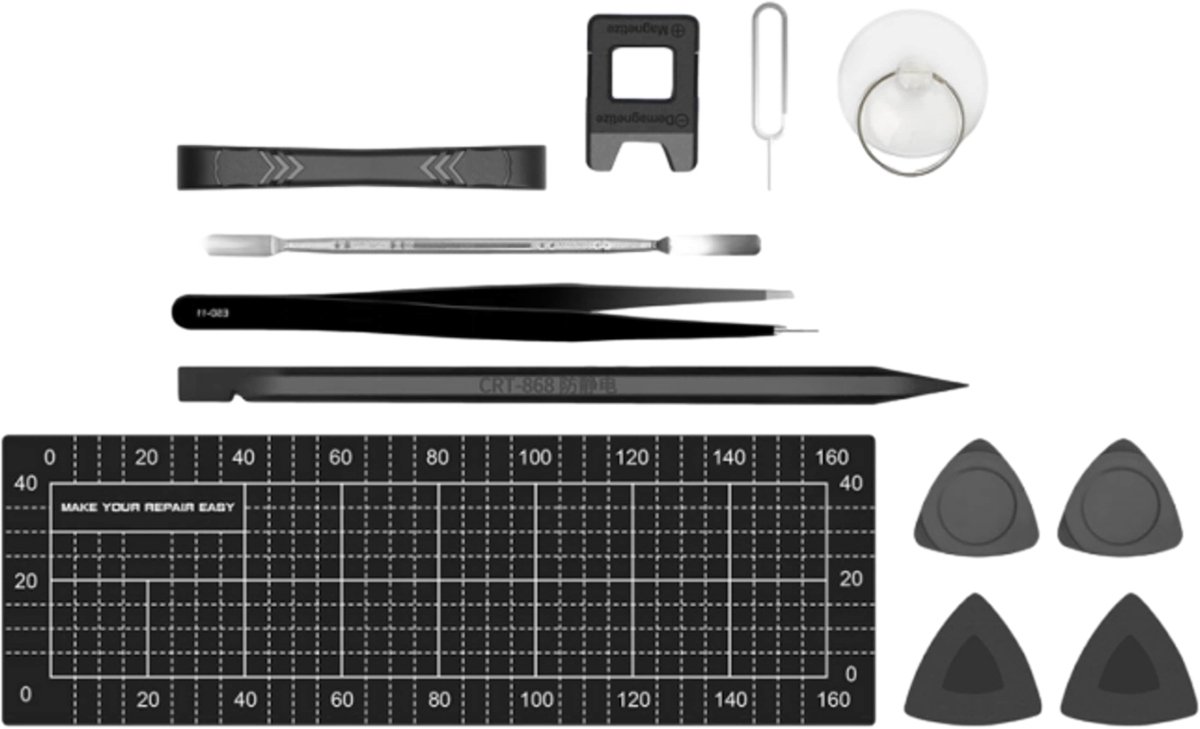 PCWork PCW08C Smartphone Reparatie Accessoireset 12-delig