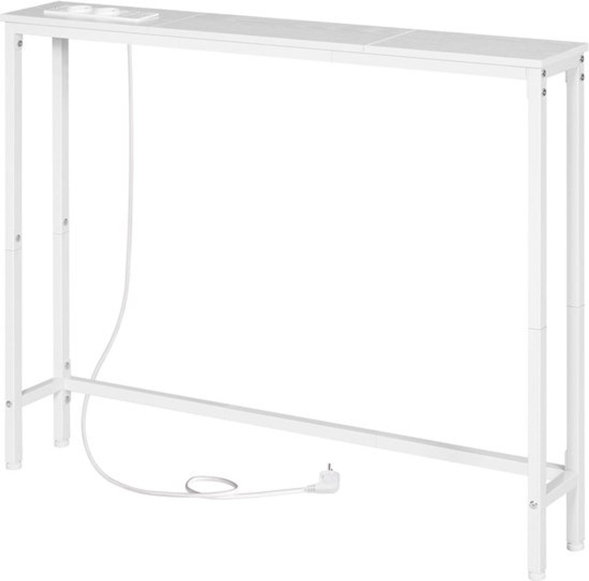 Slimme Consoletafel met Oplaadstation en Metalen Frame