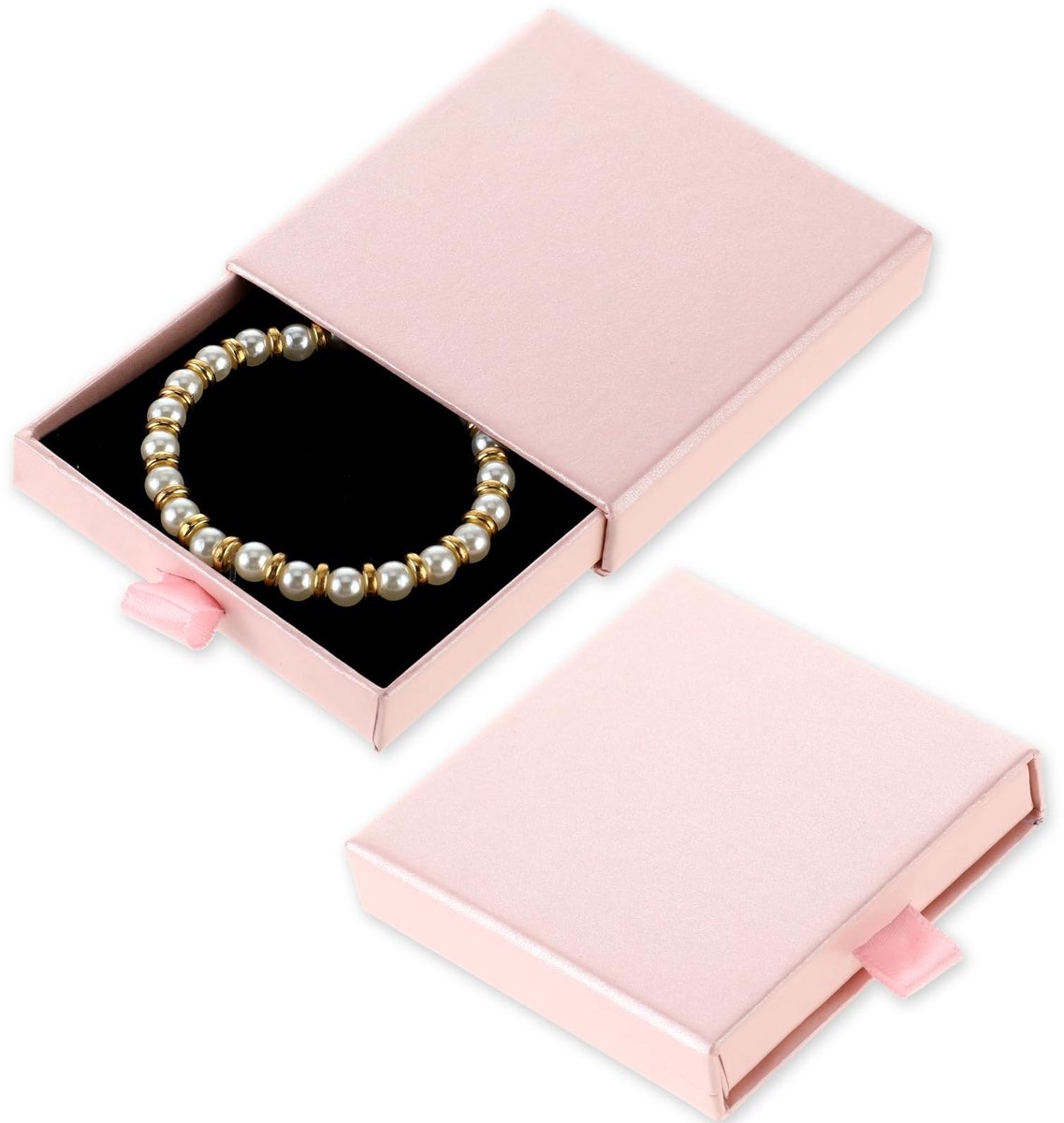 Solidchoice - Set van 2 Roze Sieraden Dozen voor Organisatie