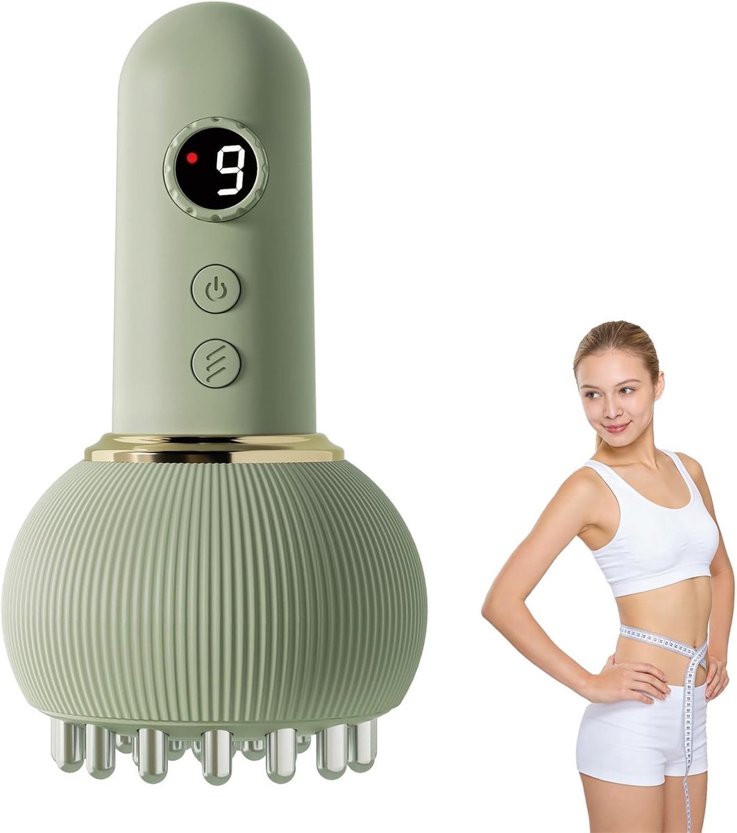 KZQ Lymfedrainage Massageapparaat Anti Cellulitis Lichaamsvormend Met Microstroom Verwarming En Vibratie Voor Mannen En Vrouwen Groen