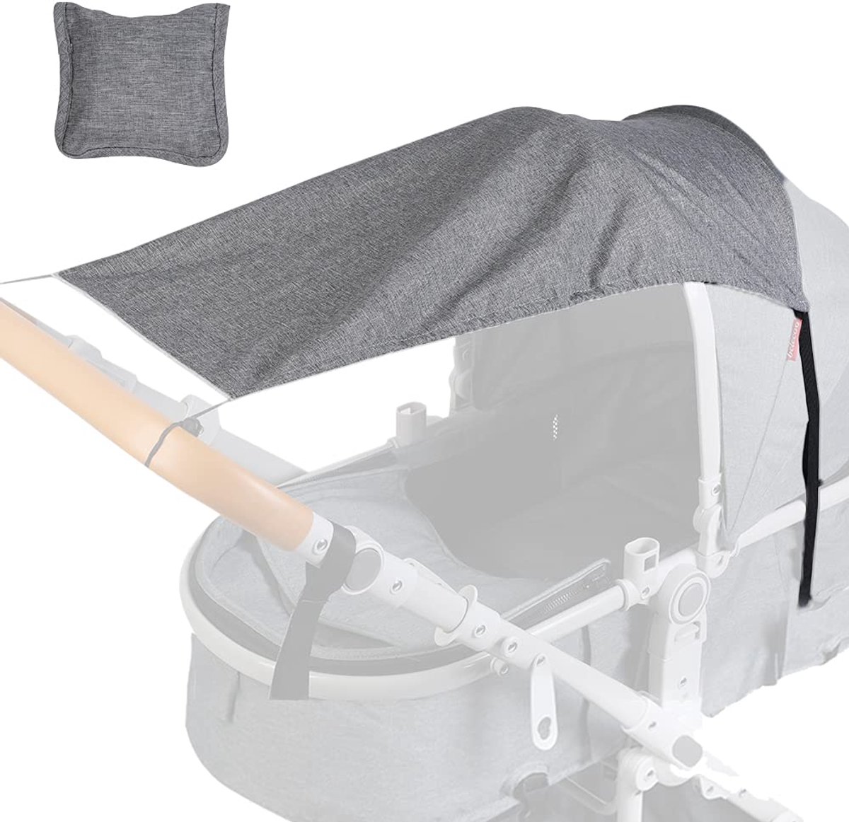 Universele opvouwbare zonnekap voor kinderwagen - SPF 50 UV-bescherming - Geschikt voor baby's en peuters - Eenvoudig te installeren - Een onmisbaar zomeraccessoire
