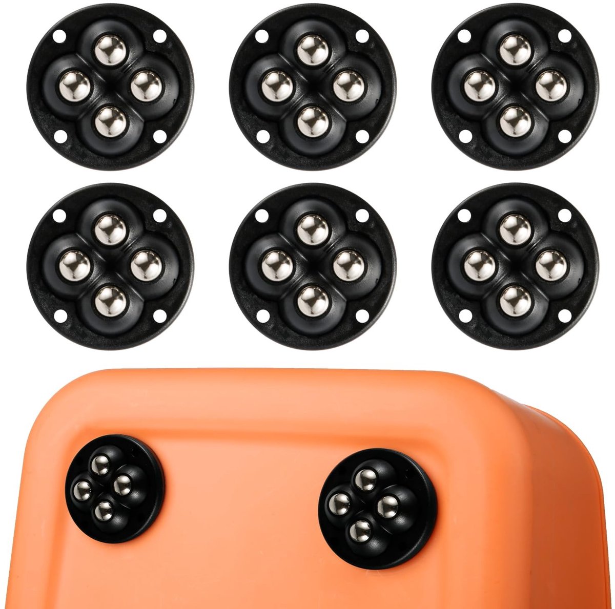 Solidchoice - 8 Stuks Mini Zelfklevende Wielen voor Keukenapparatuur