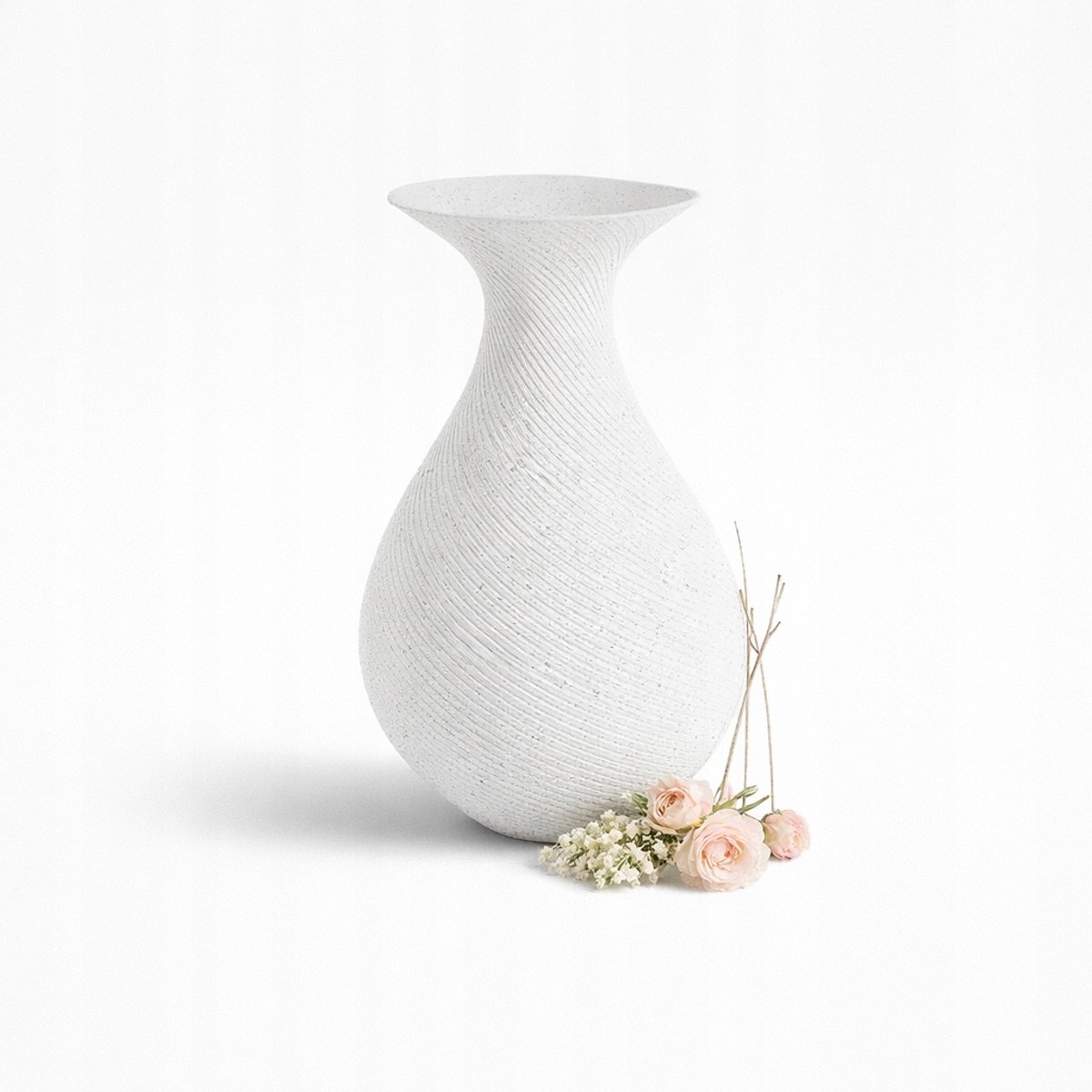 Decoratieve Spiraal Vaas - Stijlvol Interieur Accessoire