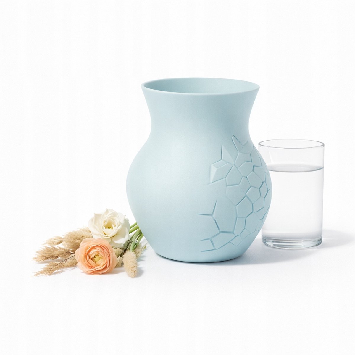 Decoratieve Vaas met Gebarsten Keramiek Effect - Meerdere Kleuren