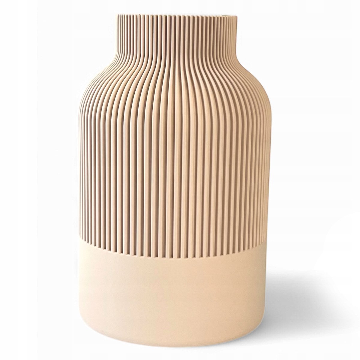 Markless Vaas - Onbreekbaar, Decoratief, Beige, 20 cm