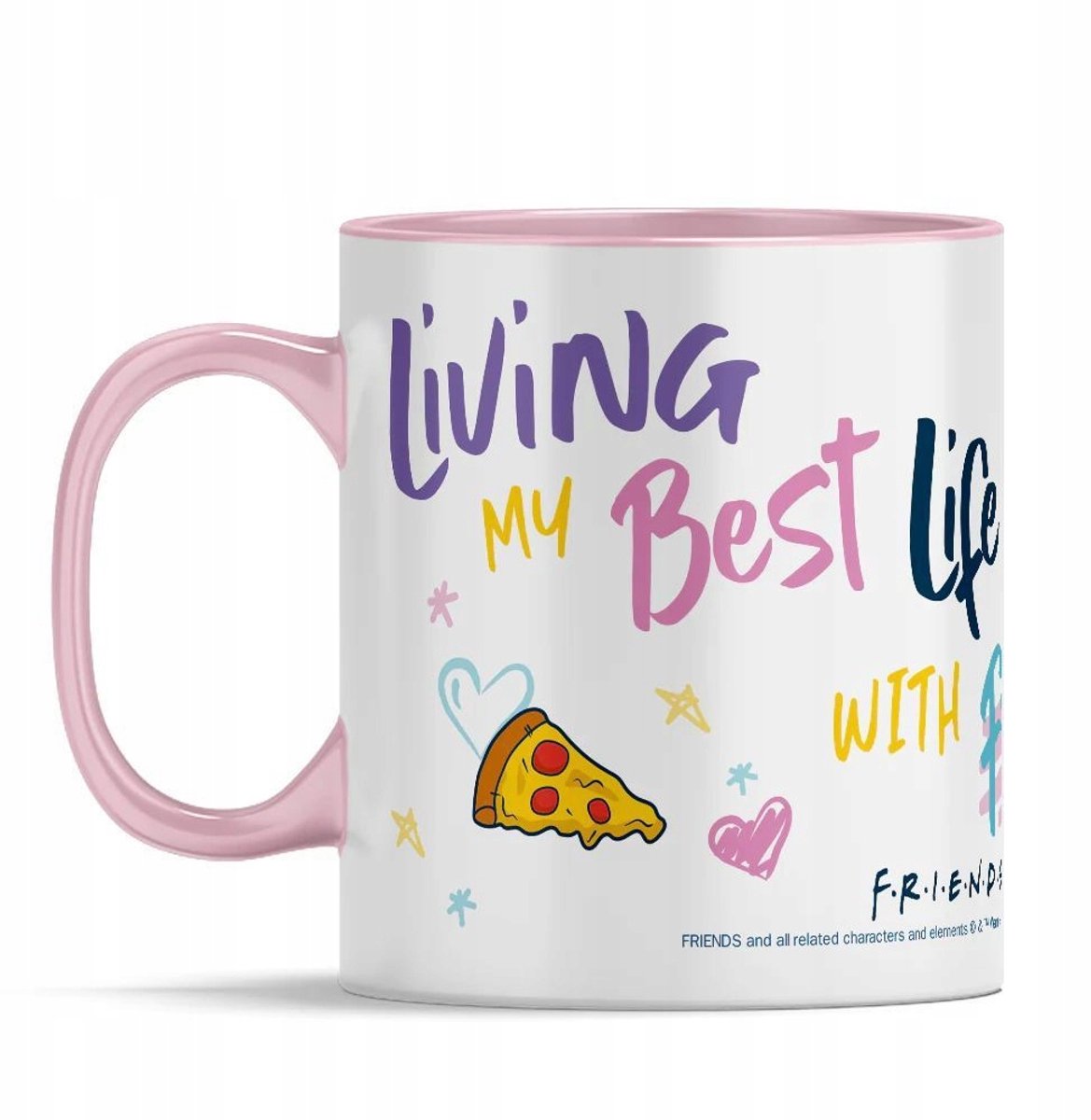Koffiemok Friends 054 Roze - 330ml Keramiek