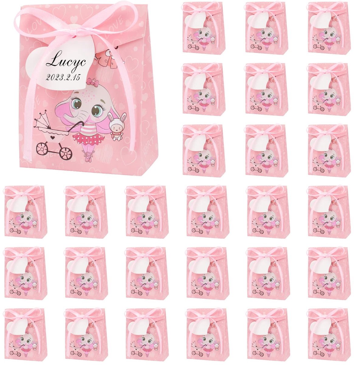 Solidchoice - 50 Stuks Snoepdozen voor Babygeboorten en Feestjes