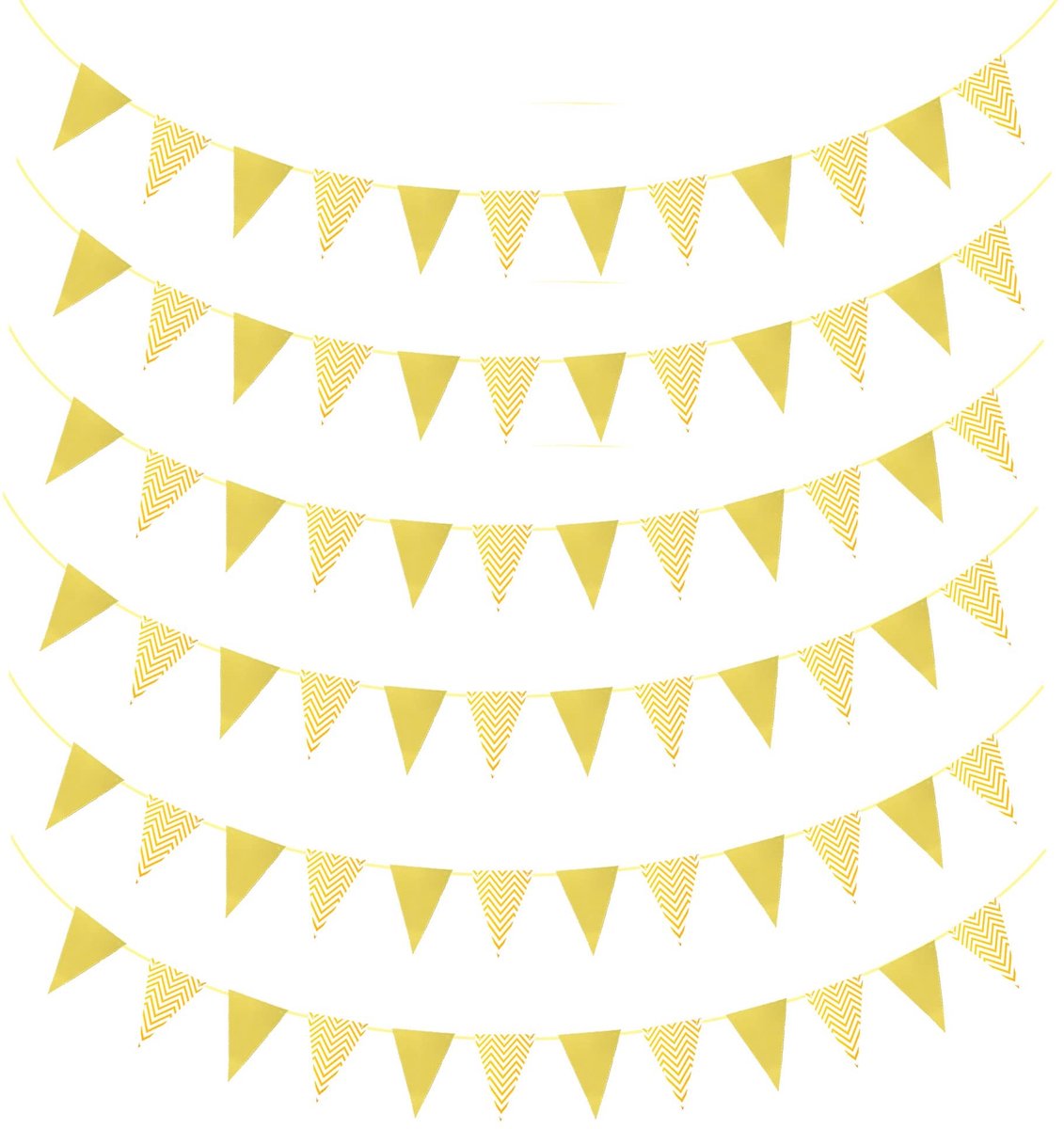 Wimpel Banner 30 Meters - Decoratieve Wimpel - Feestdecoratie - Verjaardag - Fotorekwisiet - Papiermateriaal