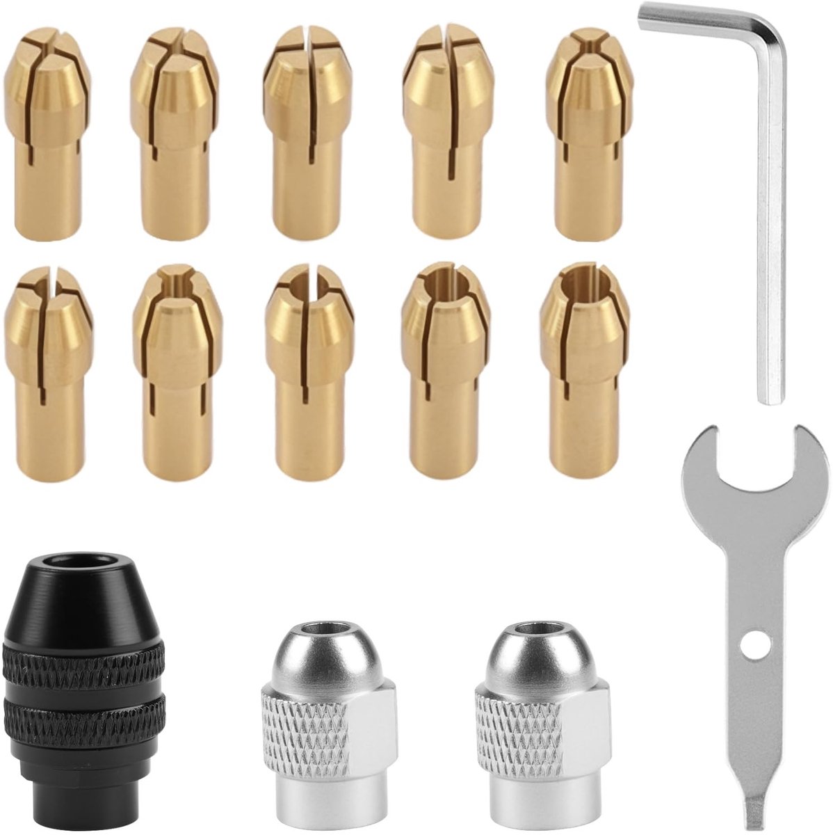 Solidchoice - 15 Stuks Boorkop Adapterset voor Diverse Handgereedschappen