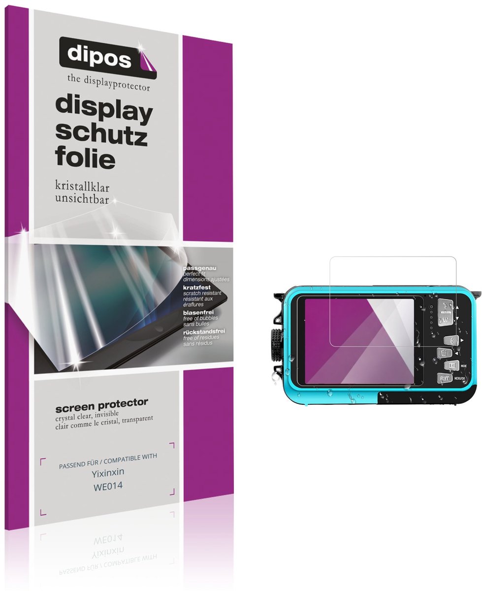 dipos – 4x Beschermfolie geschikt voor Yixinxin WE014 | Krasbestendige & heldere Screenprotector Ultra-Thin