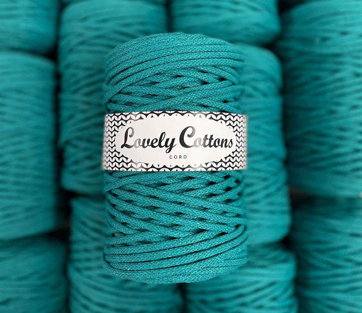 macrame 5mm katoenen koord emerald