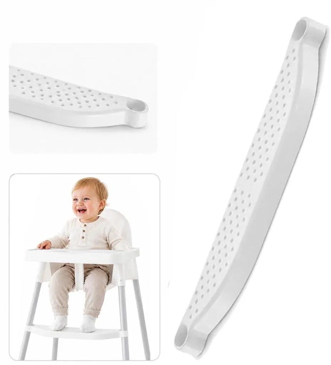 Ergonomisch ontworpen，Geschikt voor een verstelbare voetensteun van 46 cm en een antislipontwerp, waardoor eten comfortabeler wordt Geschikt voor baby's en peuters.
