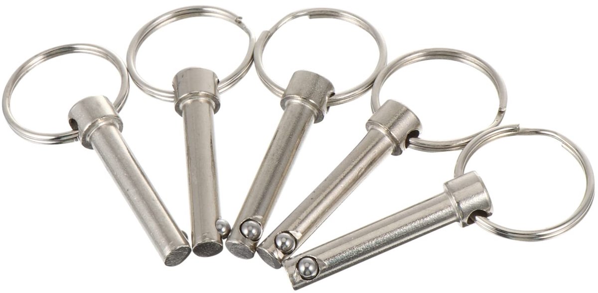 Solidchoice - Set van 5 Snelle Ontgrendelings Borgpennen van Koolstofstaal