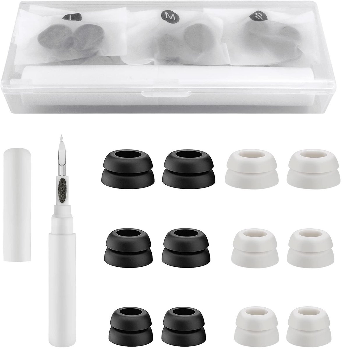 Solidchoice - 6 Paar Silicone Oordopjes voor Geluiddemping, Geschikt voor Galaxy Buds Pro