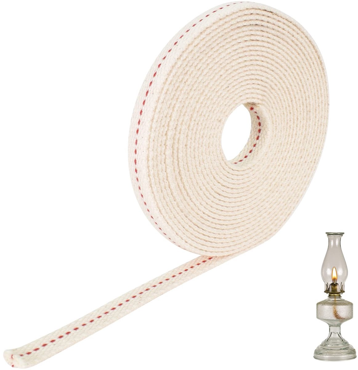 Solidchoice - Katoenen Petroleum Lamp Wick 11mm x 5m