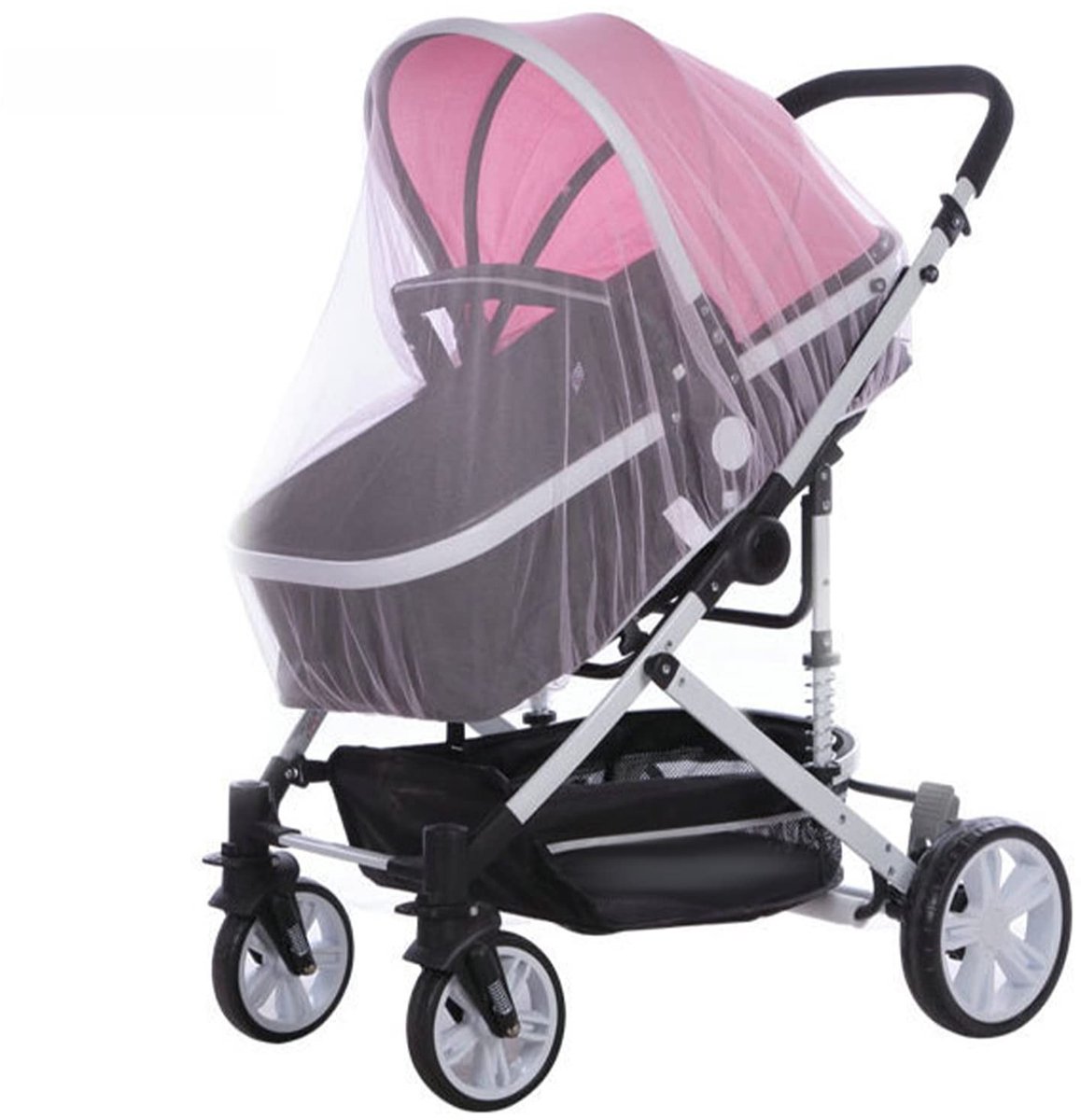 Solidchoice - Set van 2 Universele Muggennetten voor Kinderwagens