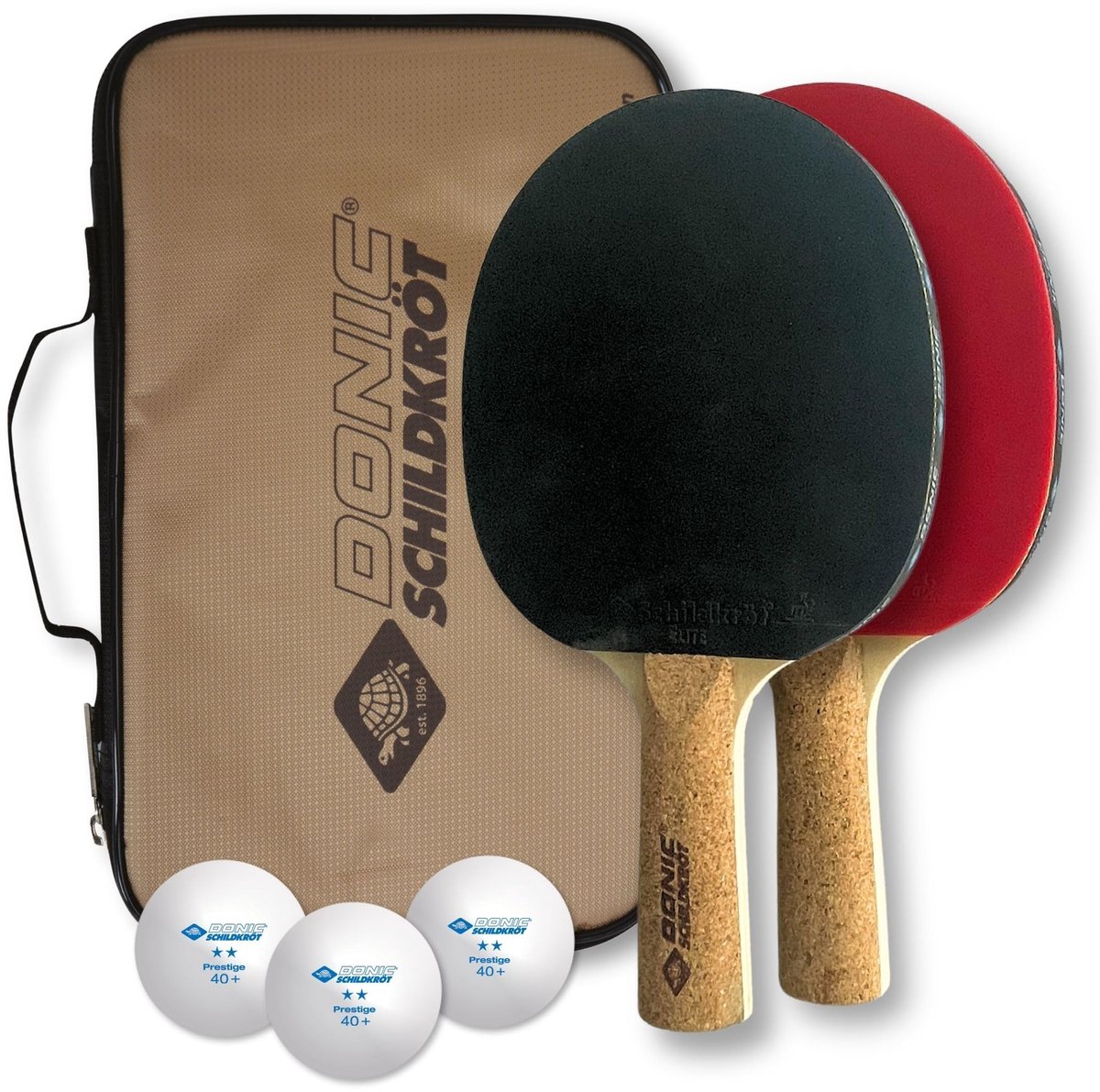 Solidchoice - Tafeltennisset met Batjes en Ballen