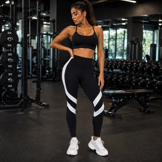 SportLegging Fashion - Dames - Zwart - Yoga - Fitness - Legging - Sport — afbeelding 3