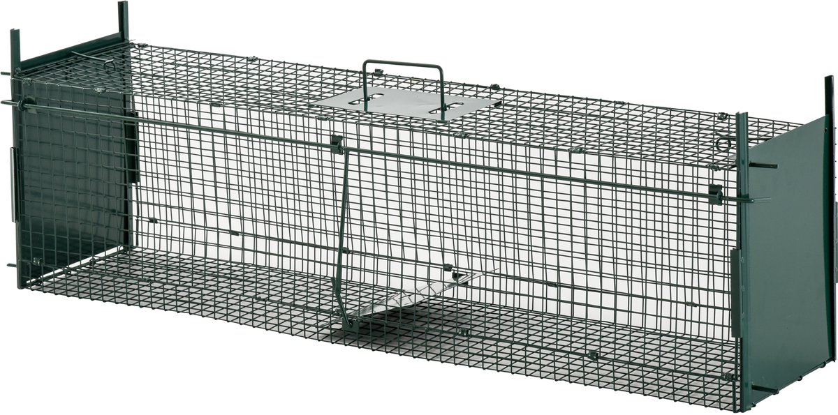 Dierenval - 100x25x28cm - 2 ingangen - donkergroen