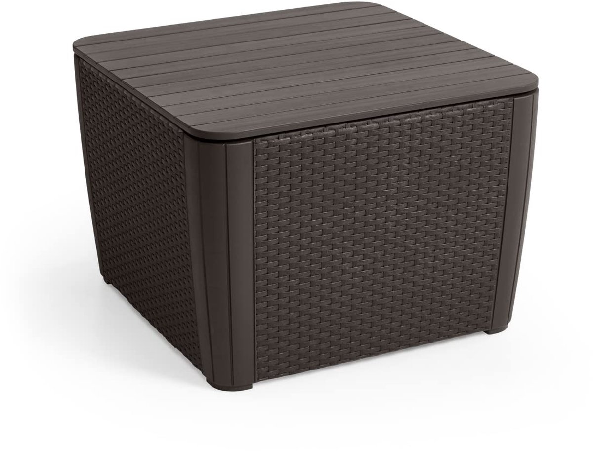 Solidchoice - Weerbestendige Tuintafel met Opbergruimte