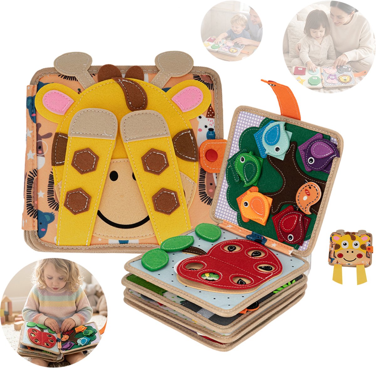 Babyboekjes Van Vilt, Educatieve Zintuiglijke Boeken, Reisspeelgoed Voor Kleuters, Leeractiviteiten Voor Kleuters