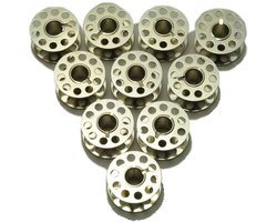 eRadius 10 X metalen Bobbins naaimachine spoel past op de meeste merken - UNIVERSAL. - ShopVlot